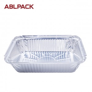 1051ML 35.5oz Rectangular Big Aluminum Foil Loaf Container for salad/cake/pie/cookies