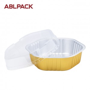 330ml ABL gold aluminum foil salad box AP330