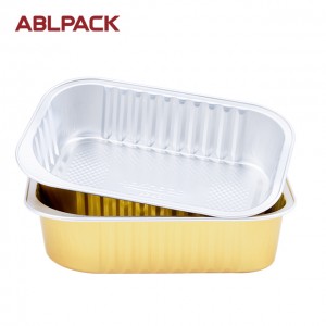 ABL 450 ml Aluminum Foil Baking Oven Trays Cup Container with Cover