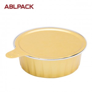 S-AP100G Aluminum Foil Container Muffin Cake Pan Small Sealing Foil Box Sea Food Packing Box