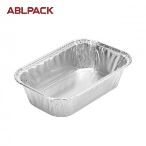 6.2oz 0185ml Rectangular Big Aluminum Foil Loaf Container for salad/cake/pie/cookies