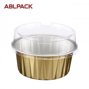 125ML Pet Lid Microwave Oven Fine Curry Food Storage Bakery Container custom aluminum foil container and lids printing