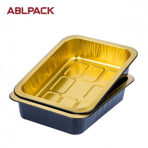 1200ml ABL take away aluminum foil food containers, disposable food packaging containers