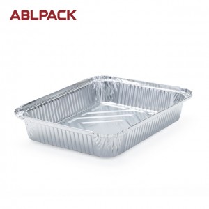 1500ML  50.7oz Rectangular Big Aluminum Foil Loaf Container for salad/cake/pie/cookies