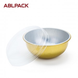 360ml ABL color aluminum container for oven, aluminum foil bowl with lid AP360