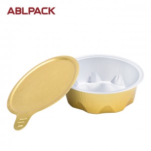 100ml 3.3oz Gold Sealing Baking Moulds Aluminum Foil Container disposable bakery tray aluminium cup for food