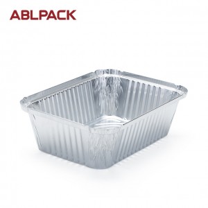 2301ML  77.8oz Rectangular Big Aluminum Foil Loaf Container for salad/cake/pie/cookies