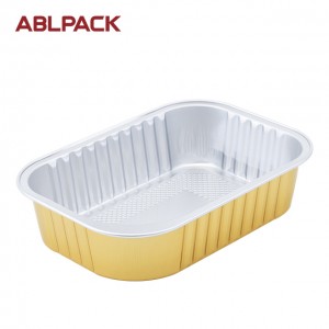 ABL 450 ml Aluminum Foil Baking Oven Trays Cup Container with Cover