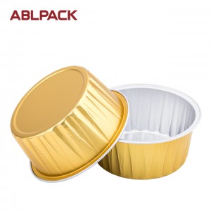 125ml meat and sea food gold aluminum Sealing container 125ml