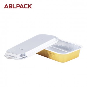 320ML/10.7oz Convenient Packaged Household Disposable Containers Eco-friendly Aluminum Foil Pans Airlines Lunch Boxes AP320B