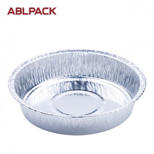 5.2oz Disposable Round Wrinklewall Aluminum Foil Food Pan Container takeaway containers take out microwaveble