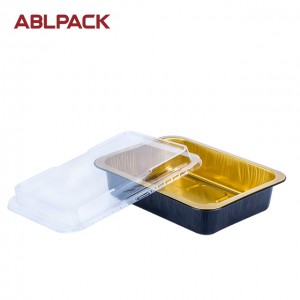 1200ml ABL take away aluminum foil food containers, disposable food packaging containers