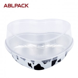 255ml Color aluminum foil container for food packaging with lid AP255