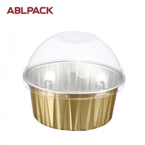 125ML Pet Lid Microwave Oven Fine Curry Food Storage Bakery Container custom aluminum foil container and lids printing