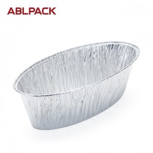 1200ML  40.5oz Rectangular Big Aluminum Foil Loaf Container for salad/cake/pie/cookies