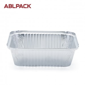 2301ML  77.8oz Rectangular Big Aluminum Foil Loaf Container for salad/cake/pie/cookies