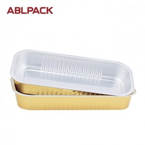 ABL PACK 500 ml CC colorful aluminum foil Heavy duty food soup containers party platters Dessertpots Kamou sushi tray bento box