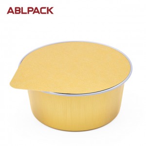 125ml meat and sea food gold aluminum Sealing container 125B