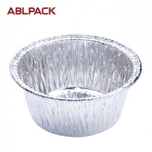 4oz 125ml Round Aluminum Foil Egg Tart Plate Tray small aluminum foil cups foil packaging for desserts