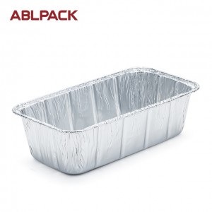 1101ML  37.2oz Rectangular Big Aluminum Foil Loaf Container for salad/cake/pie/cookies