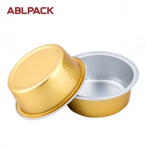 25ml 0.8oz Gold Honey Jar Sealing Aluminum Foil Container tin foil pan plastic cup with aluminum foil lid