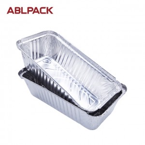 1050ML 35.9oz Rectangular Big Aluminum Foil Loaf Container for salad/cake/pie/cookies