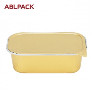 168ml Package Box Aluminium Foil Take Away Food Containers