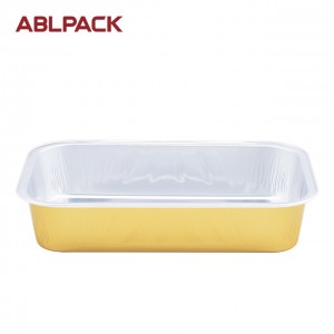 320ML/10.7oz Convenient Packaged Household Disposable Containers Eco-friendly Aluminum Foil Pans Airlines Lunch Boxes AP320B