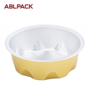 100ml 3.3oz Gold Sealing Baking Moulds Aluminum Foil Container disposable bakery tray aluminium cup for food