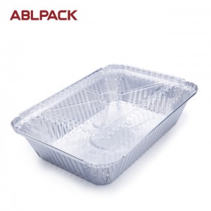 1051ML 35.5oz Rectangular Big Aluminum Foil Loaf Container for salad/cake/pie/cookies