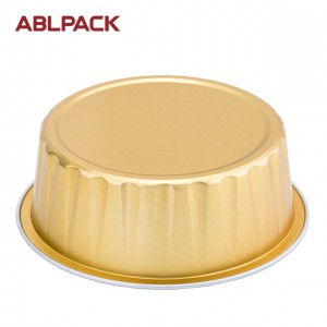 S-AP100G Aluminum Foil Container Muffin Cake Pan Small Sealing Foil Box Sea Food Packing Box