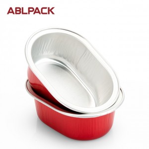 58ml food delivery containers aluminium Disposable Caramel Pudding Break Cheese Cake Container