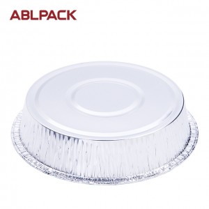 5.2oz Disposable Round Wrinklewall Aluminum Foil Food Pan Container takeaway containers take out microwaveble