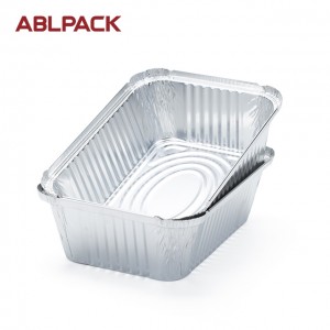 2301ML  77.8oz Rectangular Big Aluminum Foil Loaf Container for salad/cake/pie/cookies