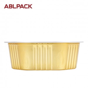 400ml coated smooth wall non wrinkle wal aluminum foil container hotel restaurant bake tart work home packing products