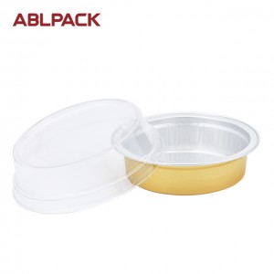 35ml 1.2oz Small Round Cake Tin Container disposable smooth foil container colored disposable pie pan for desserts