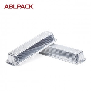 1065ML  36.0oz Rectangular Big Aluminum Foil Loaf Container for salad/cake/pie/cookies