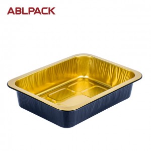 1200ml ABL take away aluminum foil food containers, disposable food packaging containers