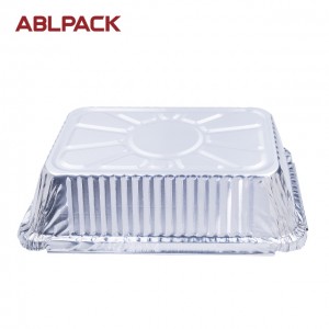 1051ML 35.5oz Rectangular Big Aluminum Foil Loaf Container for salad/cake/pie/cookies