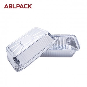 1051ML 35.5oz Rectangular Big Aluminum Foil Loaf Container for salad/cake/pie/cookies