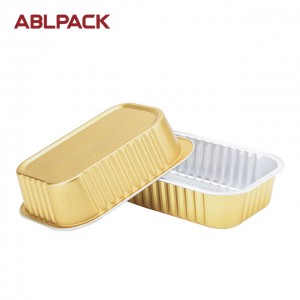 ABL 450 ml Aluminum Foil Baking Oven Trays Cup Container with Cover