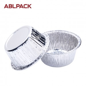 4oz 125ml Round Aluminum Foil Egg Tart Plate Tray small aluminum foil cups foil packaging for desserts