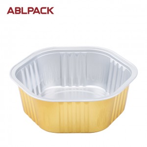 400ml coated smooth wall non wrinkle wal aluminum foil container hotel restaurant bake tart work home packing products