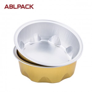 100ml 3.3oz Gold Sealing Baking Moulds Aluminum Foil Container disposable bakery tray aluminium cup for food