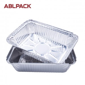 1051ML 35.5oz Rectangular Big Aluminum Foil Loaf Container for salad/cake/pie/cookies