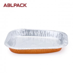 1181ML  39.9oz Rectangular Big Aluminum Foil Loaf Container for salad/cake/pie/cookies