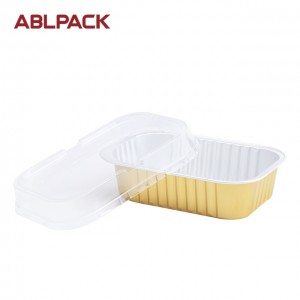 ABL 450 ml Aluminum Foil Baking Oven Trays Cup Container with Cover