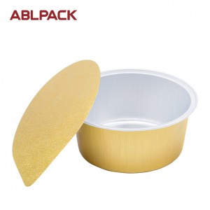 125ml meat and sea food gold aluminum Sealing container 125B