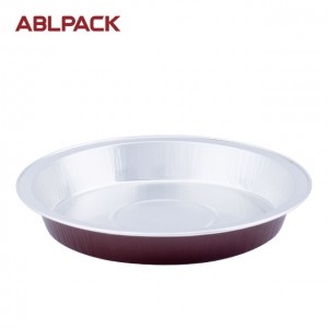 275ML/9.7oz Takeaway Food Package Under High Temperature Colored Disposable Pie Pan Foil Container For Baking  AP275B