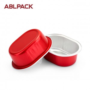 58ml food delivery containers aluminium Disposable Caramel Pudding Break Cheese Cake Container